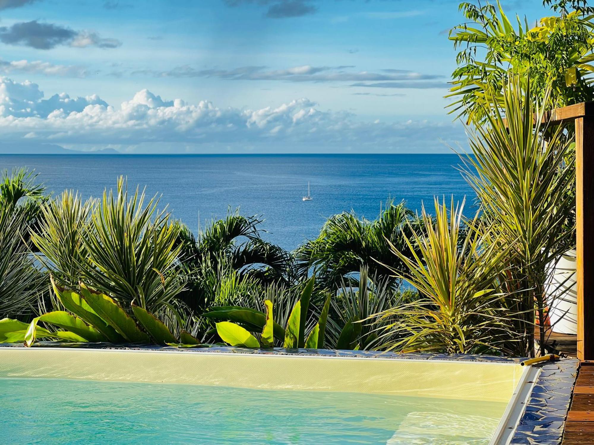 Vue Mer/3Beds/Piscine/Wifi/900 Metres De La Plage Deshaies Luaran gambar